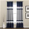 Lush Decor Alexander Tenda a Pannello, Tessuto, Marina Militare, W 52 x L 84 (2 Panels)
