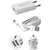DangakngGG Kit caricabatterie per iphone 5 5s 5c 6 6s plus ipad mini casa e auto con cavo usb lightning