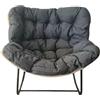 DKAIW Poltrona Moderna,Poltrona Lounge Moderna Per Balcone, poltrona a dondolo,on Seduta Ergonomica In Tessuto Imbottito, per Soggiorno/Camera da Letto B,110 * 78cm