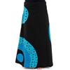 FANTAZIA Gonna Lunga Etnica Originale Blue Squares Patajali - Taglia S a XXXL Nero, Nero , M