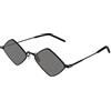 Yves Saint Laurent SL 302 Lisa-002 55 Sunglass Metal Occhiali da Sole, Nero-Nero-Nero, Unisex-Adulto