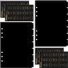 DY.2ten 14 Fogli Nero Divisori Raccoglitori ad Anelli A5,6 Fori Plastica Divisorio Pagina Indice Tab,per A5 Quaderni ad Anelli, per Scuola o Ufficio(21cm x 14.2cm)