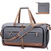 Lekesky Borsa da viaggio pieghevole da 60 l, grigio