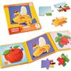 ASTARON Puzzle magnetici per bambini, 9-12-16 pezzi frutta puzzle di apprendimento per il viaggio in auto, giocattoli da viaggio attività aereo auto per bambini