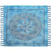 HOME ZEN HOUSEHOLD LINEN Telo Copritutto Arredo copriletto telo picnic multiuso matrimoniale 210x240 cm, BATIK 100% cotone indiano, stile indiano etnico, copridivano con stampa etnica piazzata. (BLU, CACHEMIRE)