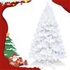 Daromigo Albero di Natale artificiale, 180 cm, in PVC, non infiammabile, con 650 punte, con robusto supporto in metallo, bianco