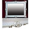 Generisch Specchio da parete in stile barocco, 90 x 70 cm, anticato, barocco, rococò, shabby chic, rinascimentale, stile retrò, design con decorazioni ornamentali, lussuoso e raffinato (bianco/oro