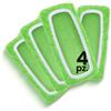 HOUSY Panni Cattura Polvere compatibili con Swiffer Mop - Cuffiette in Spugna Microfibra per Scopa Lavapavimenti (4 Pezzi Verdi, Unica)