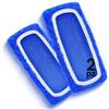 HOUSY Panni Cattura Polvere compatibili con Swiffer Mop - Cuffiette in Spugna Microfibra per Scopa Lavapavimenti (2 Pezzi Blu, Unica)