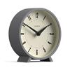 Jones Clocks® Venus Orologio da scrivania | Design moderno a tondo | Grigio | Stile retrò per scaffale, tavolo, camino o comodino