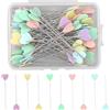 VIVIIHOO Spilli da cucito - 200 pezzi a forma di cuore in multicolore per quilting, patchwork, fai da te cucito con scatola