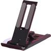 Generic Staffa regolabile Supporto da tavolo supporto stabilità supporto universale pieghevole telefono tablet Holder (nero)