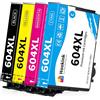 Hookink 604XL Cartucce d'inchiostro Compatibili per Epson 604 XL Multipack per XP-2200 XP-2205 XP-3200 XP-3205 XP-4200 XP-4205, Epson WF-2930 WF-2910 WF-2935 WF-2950 (Nero,Ciano,Magenta,Giallo)