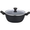 BRANDANI Casseruola Alta 24 Cm Forgiata Shuttle Nera