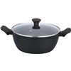 BRANDANI Casseruola Alta 20 Cm Forgiata Shuttle Nera