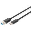 Digitus USB Type C Cavo di collegamento 1 m AWG 24/28 maschio/maschio nero