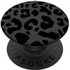 Leopard Print Pop Out Knobs Nero Bianco Leopardo Ghepardo Stampa Animale Donne Ragazze Carino PopSockets PopGrip Intercambiabile