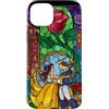 Disney La Bella e la Bestia - Vetro colorato Belle e Principe Custodia per iPhone 15 Plus