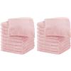 IlGruppone Il Gruppone Passione Casa Set 20 Pezzi Lavette Asciugamani Viso Mani 100% Cotone 490 Gsm 30x30 Cm Bagno Bidet Vari Colori Morbide Assorbenti Asciugamano Spugna Ospite - Rosa - 30x30 cm