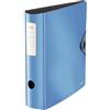 Leitz Active Solid Raccoglitore con Meccanismo a Leva 180°, Formato A4, Dorso 82 mm, Chiusura a elastico, Polyfoam leggero, Azzurro, 10471030