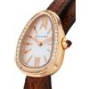 Bvlgari Pre-Owned - Serpenti 20mm Pre-owned anni 2010 - Donna - vetro zaffiro/pelle/oro rosa 18kt - Taglia unica - Bianco