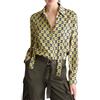 LIUJO JEANS CAMICIA IN TWILL STAMPATO - MA4249TS059 - giallo