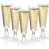 Matana - 24 Flute da Champagne Eleganti in Plastica, 150ml - Calici Plastica Rigida, Bicchieri da Brindisi per Feste, Compleanni, Matrimoni - Resistenti, Lavabili e Riutilizzabili