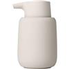 Blomus - Dispenser per sapone, Ceramica, plastica, silicone., Raggio di luna, H 14 cm, T 9,5 cm, Ø 8,5, V 0,25 l