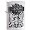 Zippo Accendino Zippo® Harley-Davidson 200HD-H284, Accendino Antivento Ricaricabile Zippo, Realizzato in Metallo con Caratteristico click Zippo, Color Argento Satinato, Made in USA, Ottima Idea Regalo