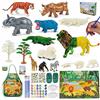 BONNYCO Animali per Bambini Kit Pittura, 16 Figure Kit Lavoretti Creativi per Bambini Che si Illuminano al Buio. Giochi Bambino Bambina 3 4 5 6 7 8 9 10 Anni, Set Regalo Bambino Giocattoli Natale