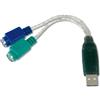 Digitus DA70118 Adattatore Ps2/USB per Connettere Mouse e Tastiera PS/2 alla Porta USB Tipo A