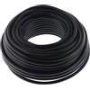 SeKi Cavo per altoparlante rotondo 2 X 1,5 mm² - Nero - 25 m - RCA - Cavo per installazione PA - Cavo audio - Box cavo