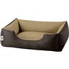 BedDog® LUPI letto per cane/gatto cuccia S fino a XXXL, 24 colori a scelta, cuscino per cane, divano per cane, cestino per cane, marrone/beige S