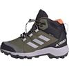 adidas Terrex Mid Gore-Tex Hiking Shoes, Scarpe Medie Non da Calcio Unisex-Adulto, Olive Strata/Silver Dawn/Amber, 33 EU