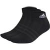 adidas Unisex - Adulto Cushioned Sportswear Ankle Socks 3 Pairs, Black / White, 10.5-12.5