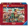 Ravensburger - Puzzle 1000 Pezzi Mercatino Di Natale | Puzzle Per Adulti | Per Tutta La Famiglia | Con Una Misura Di 70x50 Cm | Regalo Adulti | Regali Natale