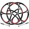 LHHL MTB Set Ruote in Lega Magnesio 26 Cerchi Doppia Parete Ruota Bici Card Hub Cuscinetto Sigillato Freno Disco 8-10 velocità