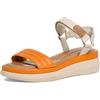 Tamaris Donna 1-1-28022-30, Sandali con Zeppa, Arancione Arancione Avorio, 39 EU