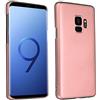 Cadorabo Custodia per Samsung Galaxy S9 in ORO ROSA METALLO - Rigida Cover Protettiva Sottile con Bordo Protezione - Back Hard Case Ultra Slim Bumper Antiurto Guscio Plastica