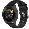 GIOPUEY Cinturini Compatibile con Garmin Forerunner 165, Morbido Silicone Cinturino [Resistente all'Usura] [Traspirante] - Black