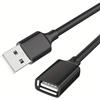 CABLEPELADO Cavo prolunga USB 2.0, cavo prolunga USB tipo A maschio a femmina, velocità fino a 480 Mbit/s, stampante, mouse, tastiera, pendrive,telecomando PS, disco esterno, PC, nero, 30 cm