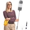Kit Spolverino Telescopico 6 Pezzi - Asta Allungabile 250cm Per Soffitti E Angoli - Foto 8