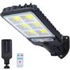 Ninonly Luce Solare LED Esterno, Lampione Solare Esterno con Sensore di Movimento, Lampada Solare Esterno Impermeabili con Telecomando, Luci Solari Faretto per Giardino Garage Cortile