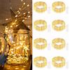 btfarm 8 Pezzi Luci Led a Batteria, 2M 20LED Lucine LED Decorative a Batteria IP65 Impermeabile Mini DIY Stringa Luci Catena Luminos per Interni Natale Matrimoni, Bianco Caldo