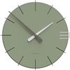 CalleaDesign - Orologio da Parete moderno Mike 42x42 [Verde salvia] - Orologio da Parete design in legno, orologio a muro per cucina o soggiorno