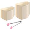 APOMOONS 100 Pezzi Ciotoline per Aperitivo, 14×8 cm Barchette Finger Food in Legno Ciotole Biodegradabili Compostabili per Sushi Patatine Fritte Snack Curry Salsiccia In 1pcs Morsetto