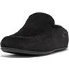 Fitflop Ciabatta Chrissie con Cuciture all'Uncinetto, Pantofole Donna, Tutto Nero, 37 EU