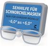 Khroom Lenti per maschera da snorkeling | personalizzare | da -6,0 a +6,0 diottrie (-4.25, Sinistra