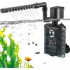 SOUSLOW Filtro Interno per Acquario da 3 W, Circolazione di Ossigeno, Silenzioso, Adatto per Piccoli Acquari/Tartarughe, 390 L/H