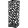 DRW Portaombrelli Quadrato in Metallo Traforato Design Moderno Nero 15,5 x 15,5 x 49 cm, Azzuro e Rosa, Medidas: 32x32x8 cm